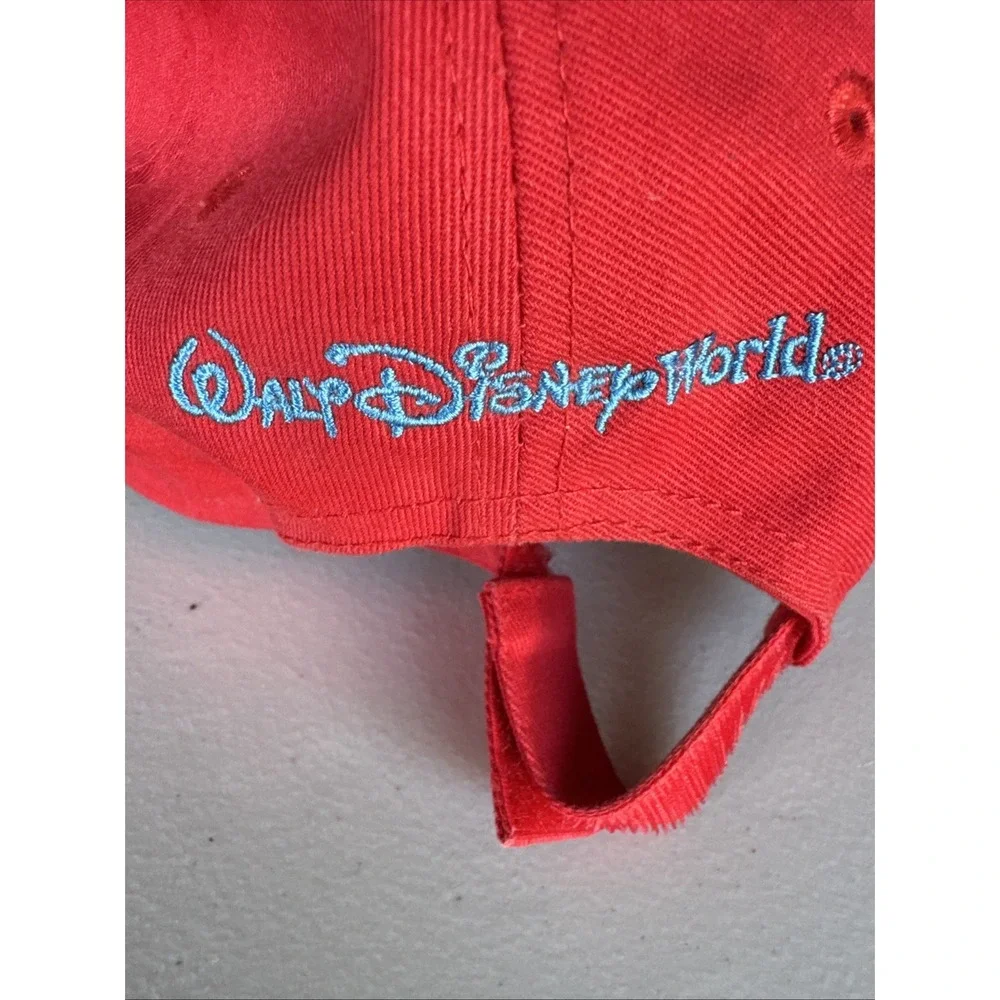 '06‎ Disneyland 50th Anniversary Red Embroidered Youth Size Hat 100% Cotton